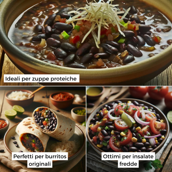 Esempi di ricette con Fagioli Neri BIO