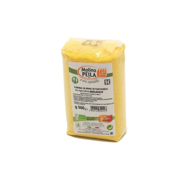 Farina di Mais Senza Glutine BIO - 500g, Ottima Per Preparare La Polenta, Ma Anche Per la Preparazione di Dolci