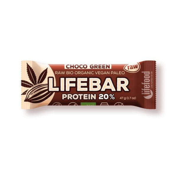 LifeBar Protein Choco Green BIO - 47 g