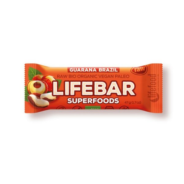 LifeBar Superfood Noci Del Brasile e Guaranà BIO - 47 g