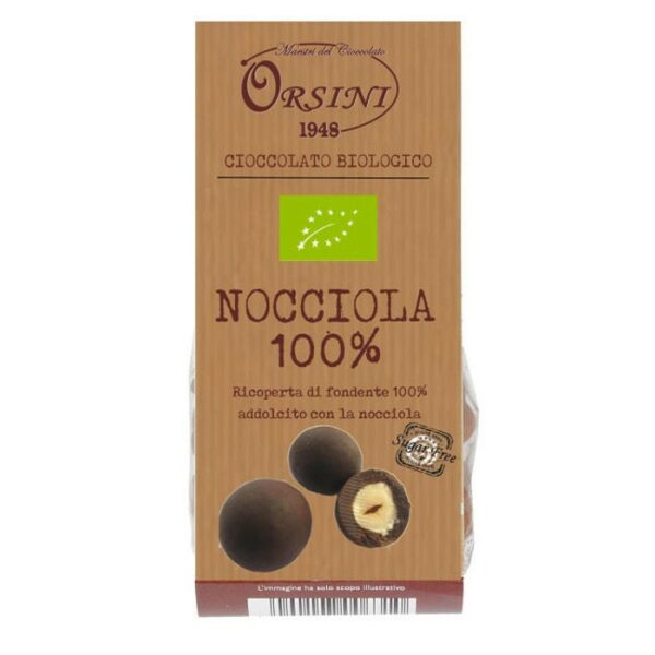 Nocciole Ricoperte di Cioccolato Fondente BIO - 100 g