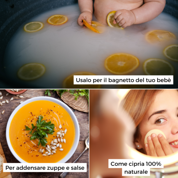 Esempi di utilizzo Amido di Riso BIO
